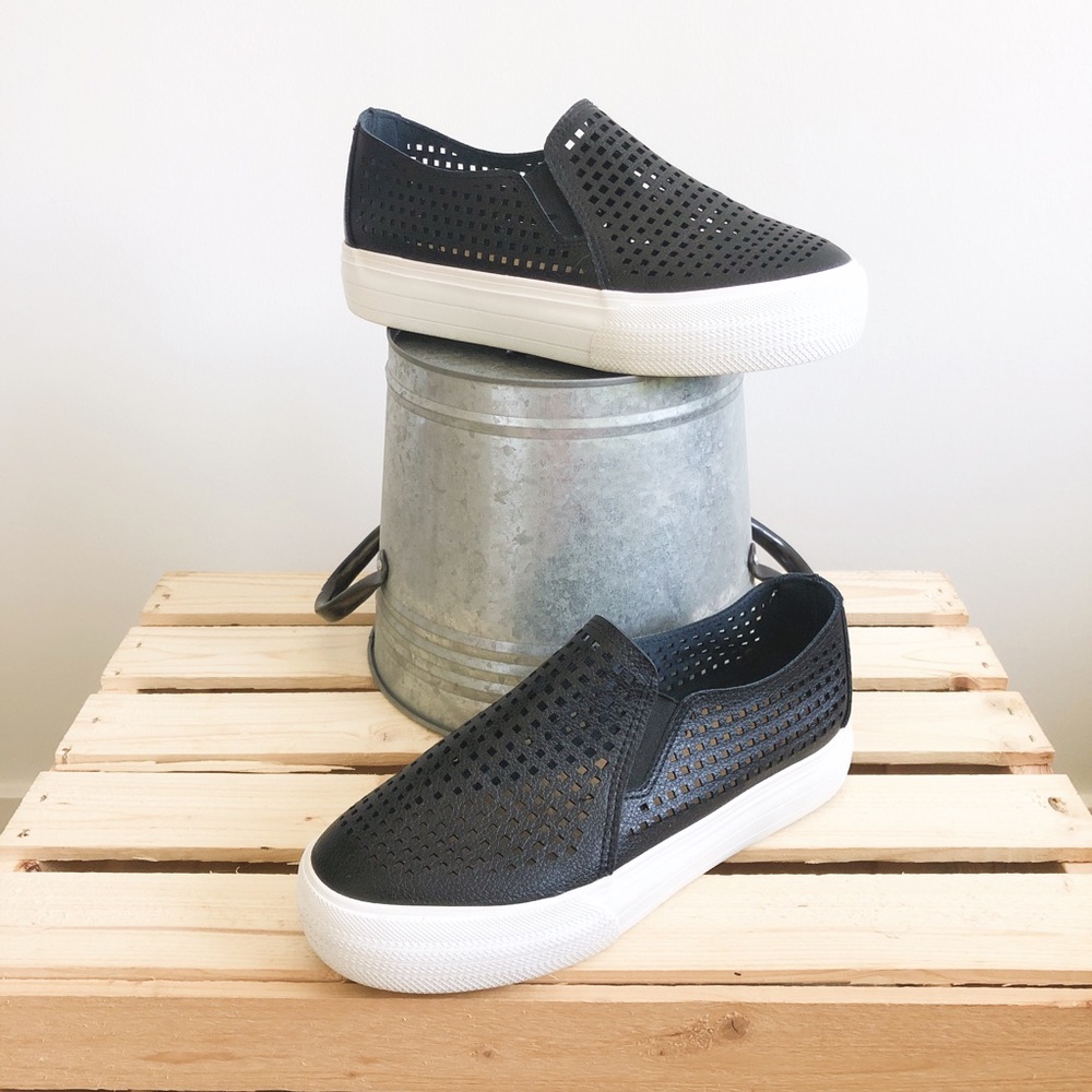 Restricted Velda Laser-cut Slip-on Sneaker